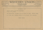 Telegram from Frank Tripp to the Editor of the Fort Worth Star Telegram by Frank Tripp