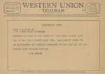 Telegram from T. M. Conroy to Amon G. Carter, Jr. by T. M. Conroy