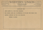 Telegram from George E. Carter to Amon G. Carter, Jr.