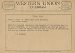 Telegram from O. D. Donnell to Amon G. Carter, Jr. by O. D. Donnell