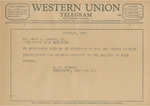 Telegram from J. C. Donnell to Amon G. Carter, Jr. by J. C. Donnell