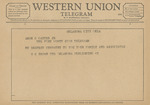 Telegram from O. C. Brown to Amon G. Carter, Jr. by O. C. Brown