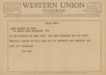 Telegram from Mr. Phil to Amon G. Carter, Jr.