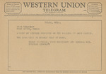 Telegram from Harry Woodhead to the Fort Worth Star-Telegram by Harry Woodhead