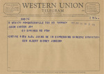 Telegram from General Albert Sidney Jonson to Amon Carter, Jr.