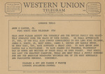 Telegram from Charles A. Guy and Parker F. Prouty to Amon G. Carter, Jr.