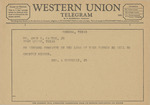 Telegram from George A. Donnelly, Jr. to Amon G. Carter, Jr. by George A. Donnelly