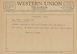 Telegram from Marshall Formby to Amon G. Carter, Jr. by Marshall Formby