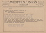 Telegram from Curtis Cook to Amon G. Carter, Jr. by Curtis Cook