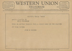 Telegram from John M. Mouser to Amon G. Carter, Jr. by John M. Mouser