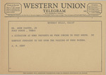 Telegram from A. N. Kemp to Amon G. Carter, Jr. by A. N. Kemp