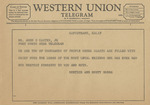 Telegram from Bertice and Rusty Hobbs to Amon G. Carter, Jr. by Bertice Hobbs and Rusty Hobbs