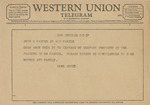 Telegram from Gene Autry to Amon G. Carter, Jr. and Family by Gene Autry