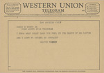 Telegram from Walter Tenney to James R. North, Jr. by Walter Tenney