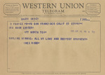 Telegram from Inez Robb to Minnie Meacham Carter by Inez Robb