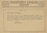 Telegram from Niles Trammell to Amon G. Carter, Jr. by Niles Trammell