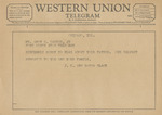 Telegram from J. C. and Danna Black to Amon G. Carter, Jr. by J. C. Black and Danna Black