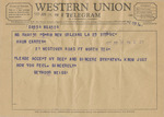 Telegram from Seymour Weiss to Amon G. Carter, Jr. by Seymour Weiss