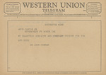 Telegram from Dr. Jack Purman to Amon G. Carter, Jr. by Jack Purman