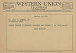 Telegram from Mack Crowley to Amon G. Carter, Jr. by Mack Crowley