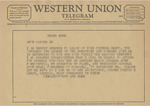 Telegram from General Curtis E. Lemay to Amon G. Carter, Jr. by Curtis E. Lemay