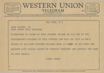 Telegram from James Burce to Amon G. Carter, Jr. by James Burce