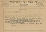 Telegram from E. W. Pipkin to J. Lee Johnson by E. W. Pipkin