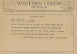 Telegram from S. B. Whittenburg to Amon G. Carter, Jr. by S. B. Whittenburg