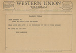 Telegram from Eva Magendie to Amon G. Carter, Jr.