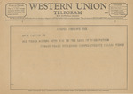 Telegram from Conway Craig to Amon G. Carter, Jr. by Conway Craig