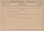 Telegram from H. P. Grenda to Amon G. Carter, Jr.