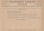 Telegram from Clyde W. Rembert to Amon G. Carter, Jr. by Clyde W. Rembert