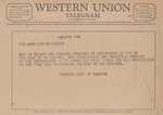 Telegram from Council City of Decatur to the Amon Carter Family by Council City of Decatur