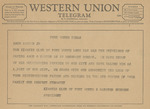 Telegram from S. Gardner Endress to Amon G. Carter, Jr. by S. Gardner Endress