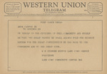 Telegram from W. H. Wilburn to Amon G. Carter, Jr. by W. H. Wilburn