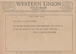 Telegram from Fritz J. Keller to the Amon G. Carter Family by Fritz J. Keller