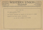 Telegram from O. G. Murray and Family to the Amon G. Carter Family by O. G. Murray