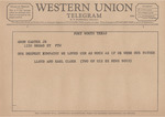 Telegram from Lloyd and Earl Cloer to Amon G. Carter, Jr. by Lloyd Cloer and Earl Cloer