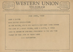 Telegram from S. H. Weatherford to Amon G. Carter, Jr. by S. H. Weatherford