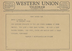 Telegram from Marvin C. Nichols and William Holden to Amon G. Carter, Jr. by Marvin C. Nichols and William Holden