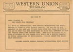 Telegram from Seymour Berkson to Amon Gary Carter and The Fort Worth Star-Telegram by Seymour Berkson