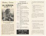 Brochure, Christmas Caravan for La Huelga, United Farm Workers