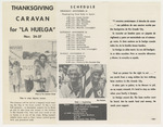 Brochure for the Thanksgiving Caravan for "La Huelga"