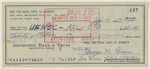 Bank Check Pay to the Order of "UFWOC-AFL-CIO"
