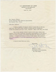 Correspondence from David S. North to Eugene Nelson