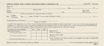 Application for Voter Registration