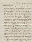 Letter from H. O. Hedgecoxe to E. W. Moberly, 1855-10-03