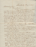Letter from H. O. Hedgecoxe to E. W. Moberly, 1856-05-01