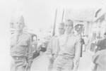 Morris Baxter in uniform with 2 friends