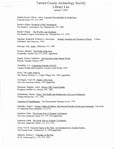 Tarrant County Archeology Society Library List by Tarrant County Archeological Society